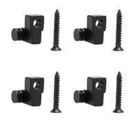 4 supporti per corde per chitarra a rullo, con viti, accessori per chitarra elettrica Fender Stratocaster Tele Telecaster, nero