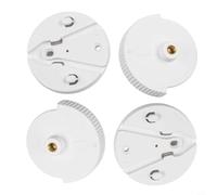 4 supporti per fotocamera per eufy Security SpaceView Pro, base in plastica stabile per montaggio a parete, facile installazione, bianco