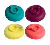 4 supporti per ghiaccioli in silicone per uso alimentare, riutilizzabili, per bambini, in estate, in piscina