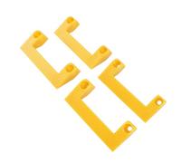 4 supporti per misuratori a nastro, in ABS, per utensili elettrici su conduttori, organizzazione del garage, facile accesso, realizzato in materiale ABS di alta qualità, multifunzione e (giallo)