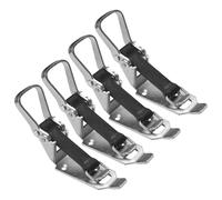 4 supporti per pala, 80 mm, chiusura con elastico, porta scopa, supporto pala per barre portatutto, portascia, cuscinetto di chiusura per rimorchi, camion, macchine edili, ecc