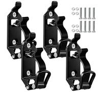 4 supporti per pala, accessori per barre da tetto, porta pala, porta scopa, supporto per ascia e tensione, cuscinetto di bloccaggio in gomma, staffe di montaggio a parete per auto, barca, camion