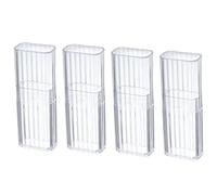 4 supporti per tamponi di cotone da viaggio, mini custodia da viaggio per tamponi di cotone, per spugne, tamponi di cotone, cravatte per capelli, filo interdentale, cosmetici, trucco, camera da letto