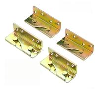 4 supporti robusti per telaio del letto, 85 x 28 mm, in ferro zincato, connettori per mobili per letti in legno, testiere, pedane, scale a castello, maggiore stabilità con superficie resistente alla