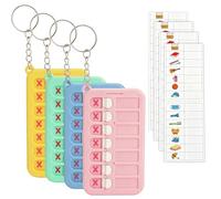 4 tabelle per le faccende dei bambini, tabella di routine visiva scorrevole per bambini, tabelle di comportamento giornaliere per bambini, lista delle cose da fare per la gestione e la pianificazione