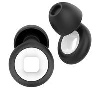 4 taglie Quiet Tappi Orecchie,Tappi per orecchie silenziosi,Earplugs Orecchie Dormire Riutilizzabili, Protezione dell'udito intrauricolare per lavorare,studiare, Nero + Bianco