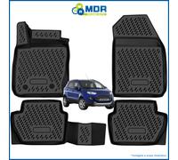 4 TAPPETI-TAPPETINI IN GOMMA A VASCA 3D TPE PER FORD ECOSPORT DAL 2014->