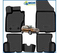Element tappetini in Gomma 3D Premium su Misura Adatti per Renault Duster 4WD, Mk1 (I), 2011-2015, 4 Pezzi.