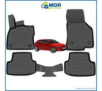 4 TAPPETI-TAPPETINI IN GOMMA A VASCA 3D TPE PER SEAT LEON DAL 2012->2019