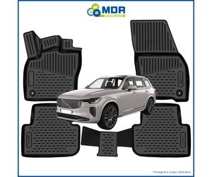 4 TAPPETI-TAPPETINI IN GOMMA A VASCA 3D TPE PER VOLVO XC90 DAL 2015->