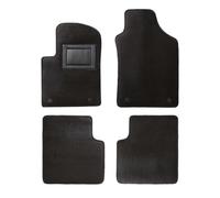 4 Tappetini in Moquette Nero Plus per FIAT 500 Compatibile con Modelli dal 2010, Fondo Antiscivolo con Battitacco in PVC - Alta Qualità - Made in Italy - OFFICINE MILANO