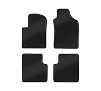 4 Tappetini in Moquette Nero Plus per Lancia Ypsilon Hybrid Compatibile con Modelli dal 2012 al 2024 (4 Bottoni), Fondo Antiscivolo con Battitacco in PVC - Made in Italy - OFFICINE MILANO