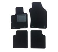 4 Tappetini in Moquette Nero Standard per Lancia Ypsilon Compatibile con Modelli dal 2012 al 2024 (4 Bottoni), Fondo Antiscivolo con Battitacco in PVC - Alta Qualità - Made in Italy - OFFICINE MILANO