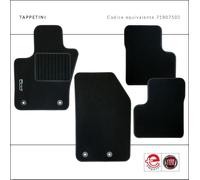 4 TAPPETINI MOQUETTE EMPOTEC TAPPETI PER FIAT 500X ALTA QUALITA EQ. 71807502