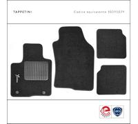 4 TAPPETINI MOQUETTE TAPPETI LANCIA YPSILON 2 PIN LOGO ALTA QUALITA DAL 2011
