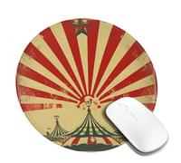 4 tappetini per mouse rotondi da 20,3 cm, con base in gomma antiscivolo, tappetini per mouse personalizzati per mouse wireless per computer portatili, accessori da scrivania da ufficio, tappetino per