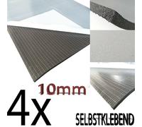 4 Tappetino Auto Isolamento 10mm Spessore Schiuma Fonoassorbente Autoadesiva per