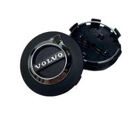 4 Tappi Auto Coprimozzo per Volvo V40 V60 V90 S60 S90 XC40 XC60 2020-2022 64mm Ruote Centro Hub Caps Copricerchi Auto Ruote Cerchi Tappi Mozzo Coprimozzi,Black