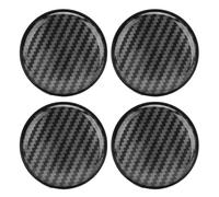 4 tappi centrali per ruote da 68 mm, coprimozzi per cerchioni in fibra di carbonio, universali per veicoli, coprimozzi in metallo ABS con anello in acciaio inossidabile per una