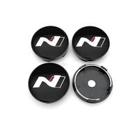 4 Tappi Coprimozzi per Hyundai NLine Sonata Tucson Azera Elantra Veloster Kona 60 mm Materiale dell'ABS Accessori Auto