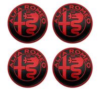 4 Tappi Coprimozzo per Alfa Romeo 159 156 Giulietta Mito Stelvio 56mm 60mm, Impermeabile Antipolvere Protezione dalla Ruggine Centro Copricerchi Tappi Centro Ruota Tappi Adesivi Coprimozzi,B-60mm