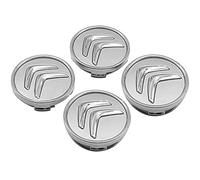 4 Tappi Coprimozzo per Citroen 60mm C1 C3 C4 C5 C6 DS3 Fregi Cerchi in Lega Logo, Argento