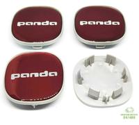 4 Tappi Coprimozzo Per FIAT PANDA CROSS Cerchi in Lega Stemma Logo Emblema