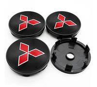 4 Tappi Coprimozzo per Mitsubishi Lancer 9 Ex Evo ASX L200 Pajero Sport 60mm, Impermeabile Antipolvere Protezione dalla Ruggine Centro Copricerchi Tappi Centro Ruota Tappi Adesivi Coprimozzi,A