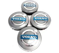 4 Tappi Coprimozzo per Volvo S40 V50 S60 V60 V70 S80 64mm, Auto Centro Ruota Tappi Coprimozzi Antipolvere e Impermeabile, Auto Emblemi Borchie Cerchi Decorazione Accessori