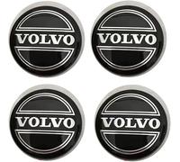 4 Tappi Coprimozzo per Volvo XC90 XC70 XC60 V40 V50 S60 S70 S90 60mm, Auto Centro Ruota Tappi Coprimozzi Antipolvere e Impermeabile, Auto Emblemi Borchie Cerchi Decorazione Accessori