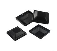 4 tappi in plastica per pali in legno da 10 x 10 cm, copertura resistente alle intemperie, per proteggere le cime dei recinti dai danni del sole e della pioggia
