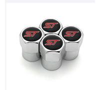 4 tappi metallo Cappucci delle valvole Auto per Ford ST Line Focus X 2 3 Mondeo Fiesta Kuga MK2 MK3 MK4 prova di perdita conservante accessori per pneumatici,C