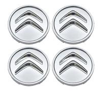 4 Tappi Nero Coprimozzo,Per Citroen 60mm C1 C3 C4 C5 C6 DS3 Fregi Cerchi in Lega Logo,Buona stabilità,B