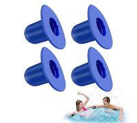 4 tappi per piscina, tappi per piscina, tappi di chiusura per piscina, tappi di scarico, pompe filtri, plug-in per piscina, compatibili con piscine Intex/Bestway (blue)