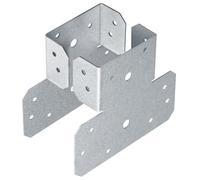 4 tappi regolabili per 4 x 4 posti, a forma di T e staffa di collegamento del tetto del collegamento del posto, supporto del gancio dell'intestazione della capriata dell'acciaio galvanizzato, connettore dell'ancoraggio del travetto del legno, spessore 16 gauge