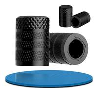 4 Tappini Gomme Auto Lega di alluminio, Tappi Valvole Pneumatici Auto Resistente ai Raggi UV, Tappi Ruote Auto Resistente all'Acqua e alla Polvere, Tappi Pneumatici per Auto, Moto, Biciclette