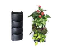 4 TASCHE FELTRO: MODULI E STRUTTURA PER GIARDINO VERTICALE