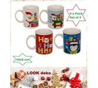 4 Teepott-Advent-Weihnachten Beste-Freunde Tazze Porcellana 10 CM Mix