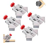 4 tenditori angolari, in acciaio inossidabile a 90 gradi, con pino swing, manico singolo, morsetto angolare per lavori in legno, ingegneria, cornice portafoto