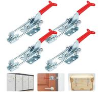 4 tenditori per leva del ginocchio, 320 kg/704 lbs, autobloccanti a sgancio rapido, chiusura a tensione, grande regolabile, fibbia a sgancio rapido, per armadio, porta, casse e valigie