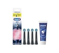 4 Testine di Ricambio iO Gentle Care Nere + Dentifricio Advanced Rigenera Smalto