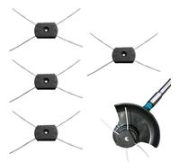 4 testine di ricambio universali per decespugliatore, colore nero, ricambio per teste di erbacce, bobine di ricambio per filo di acciaio, parti e accessori per tagliabordi