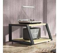 4 Tier AV Media Stand Corner Entertainment Center Regolabile Audio Video Scaffalature Gaming Storage Tower Media Storage Cabinet Elegante soluzione per mobili per la casa