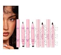 4 timbri per lentiggini, penna per lentiggini Freckle Stamp Fake Freckle Stamp 2 in 1 Freckle Pen Eyeliner naturale realistico per Creative Makeups Looks Stage Performances COS