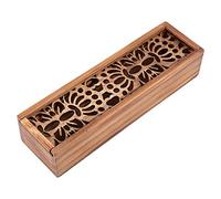 4 tipi di astuccio in legno per cancelleria, per studenti, scuola, ufficio Symmetric texture type