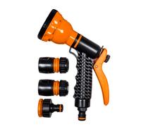 4 TLG Set Sprühregner Multifunktions Gartenbrause 7 Funktionen 440SET