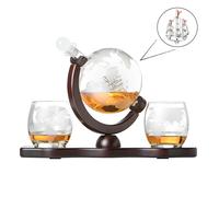 4-TLG Whisky Decanter Set Con Whiskyglaeser - Regalo per Uomo Da Compleanno