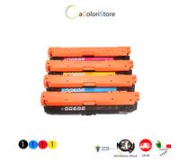 4 Toner Compatibili per HP LaserJet Enterprise 700 Color M775 MFP z CE340A 651A