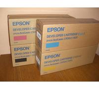 4 Toner Originali Epson Aculaser C900 C1900 / S050100 S050097 - S050099 Cartucce