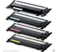 4 TONER PER SAMSUNG CLP365 W CLP360 CLX3300 Xpress C410 CLX3305 C460FW CLT-406S